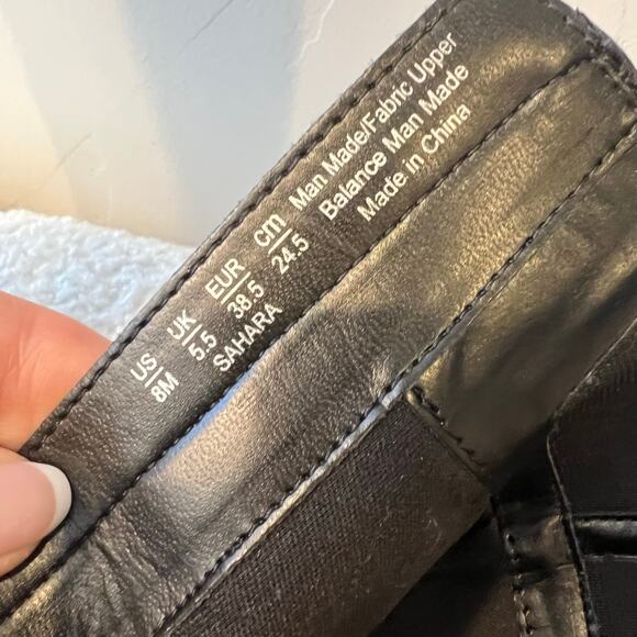 Naturalizer Sahara Black Tall Vegan Leather Boots size 8M - Picture 4 of 9